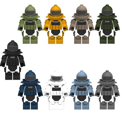Bombenentschärfungsanzug SWAT Spezialeinheiten Soldat Militärwaffe Armee Minifigur Blöcke Ziegel Modellbausätze Lernspielzeug