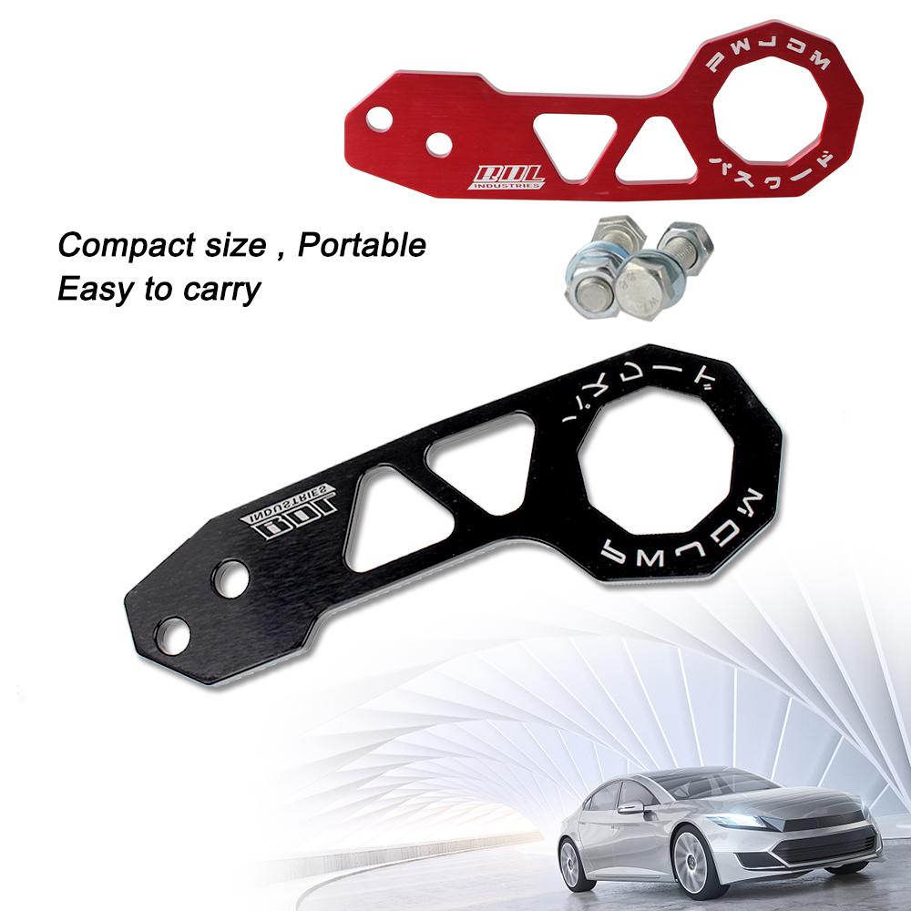 Rhombic Towbar Car Accessories AK-8108 Universal Car Front Trailer Hook Towing Tools for JDM Aluminum Alloy Car Auto Rear Bumper