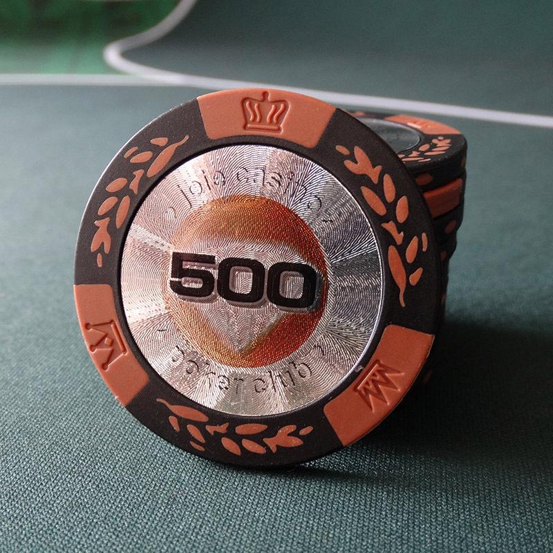10 ks 39mm žetonů Texas Hold'Em, hliněné žetony s motivem klasu pšenice, Texas Hold'Em kreativní šachy a karetní herna, pokerová hala, pokerová mince, stolní hra