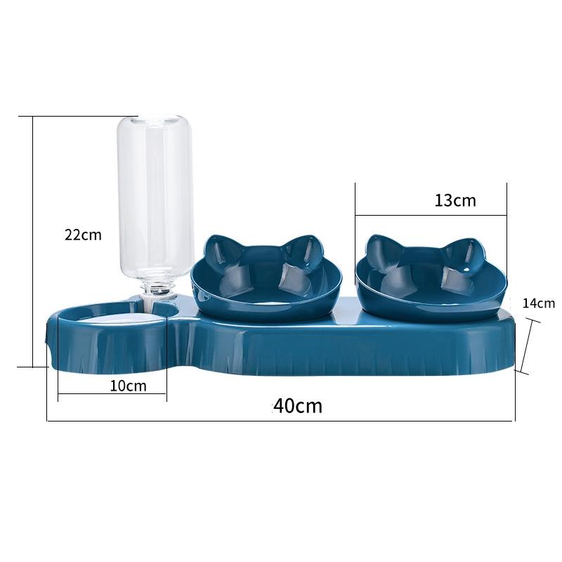 3 In 1 Cat Feeder Automatic Water Dispenser Double Bowl Pet Bowl For Small Dogs Cats Pet Food Container Cat Accessories
