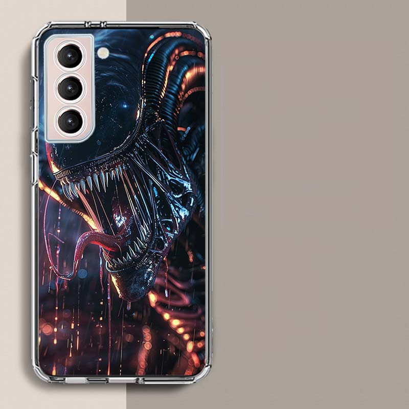 COOL A-Alien Xenomorph Phone Case For Samsung Galaxy S25 Edge S24 S23 FE S21 S20 S10 Plus S22 S26 Ultra Cover Clear Cases TPU Ca