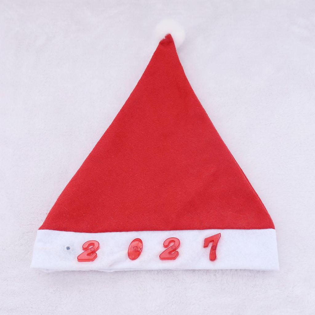 LED Light Plush Christmas Hat for Adults & Children - Festive Party Dress-Up Decoration