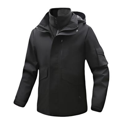 Outdoor Fashionable Casual Sports Jacket with Color Matching and Detachable Hat, Waterproof