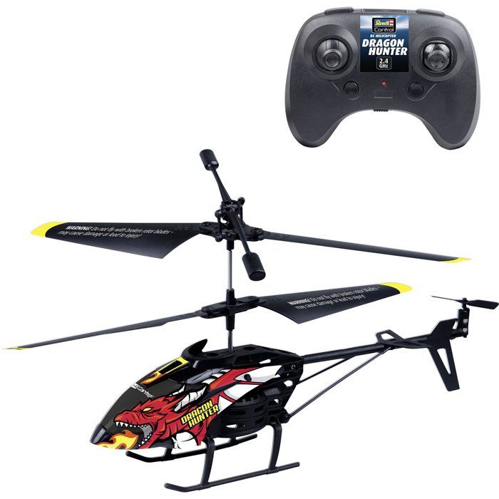 Hélicoptère RC - REVELL Control - Dragon Hunter - 3 voies - 2,4 GHz - Stabilisateur - Dès 8 ans