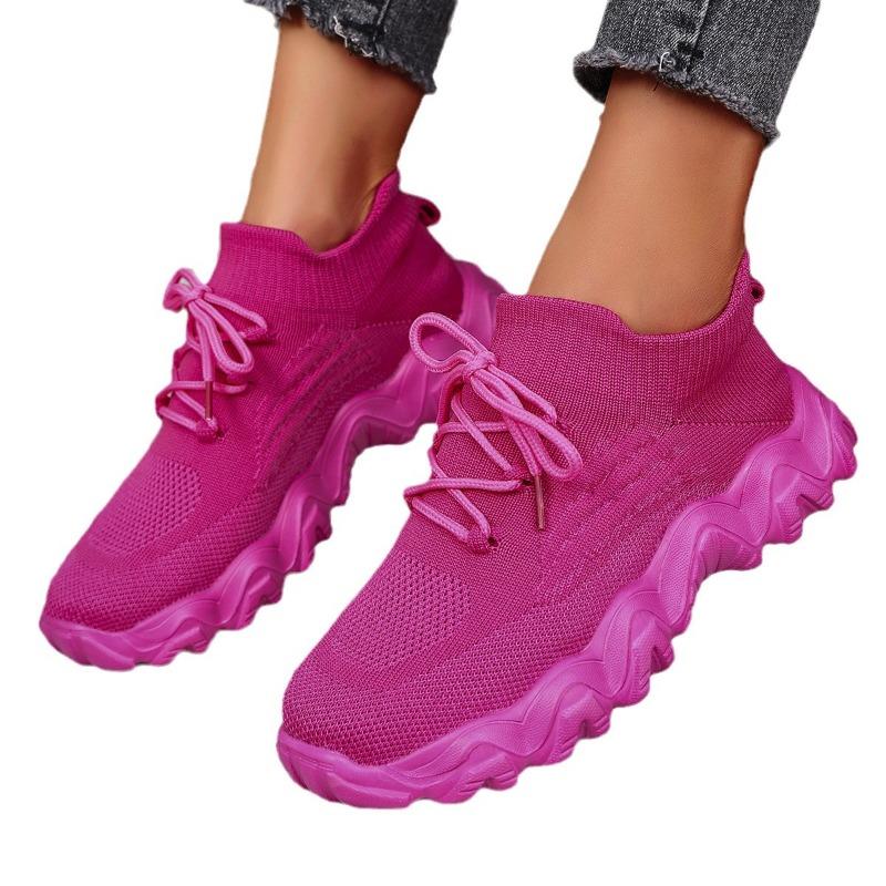 Plus-size Sneakers, Breathable Fly-knitted Socks, and Slip-ons