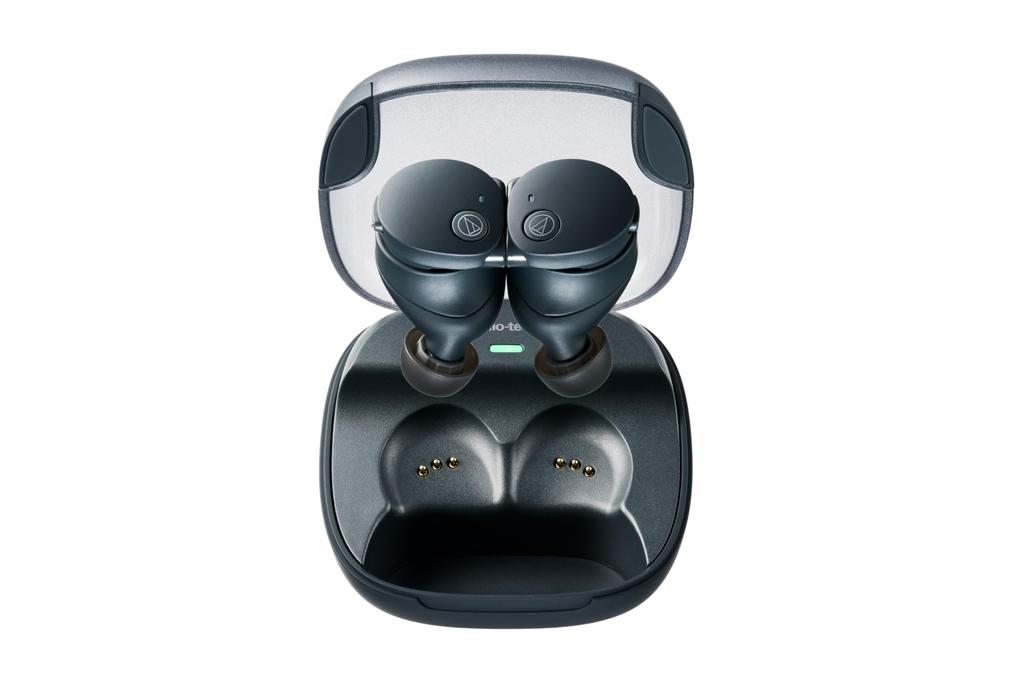 BK True Wireless Earbuds with Magnetic Up To 65 Hours Playback IP55 Water and Dust Multipoint Low Latency Fast and Qi Wireless Charging Support