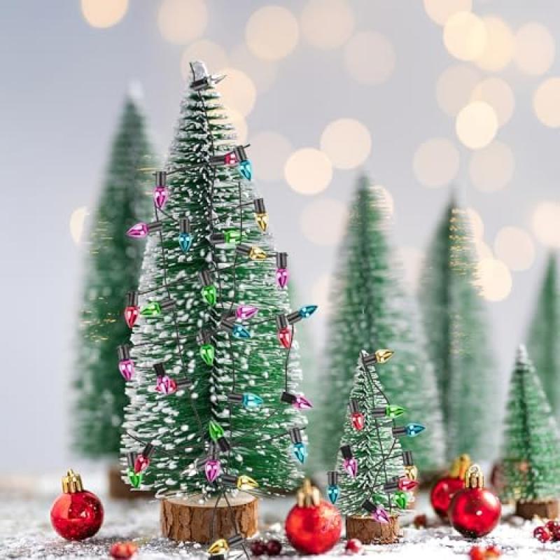 Wichtel Fairy Lights Miniature, Colorful Drop-Shaped LED String Lights for Fairy Garden, Dollhouse Decor, Christmas Ornaments, Children's Gift