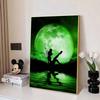 Disney Diamond Painting Tinker Bell Moonlit Silhouette Art Illustration Mosaic Art DIY Cross Stitch Embroidery Set Full Diamond Home Decor Gift
