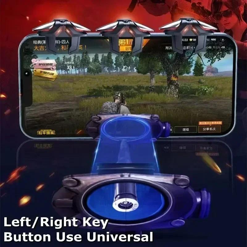 6 Fingers Mobile Phone Game Trigger L1 R1 Fire Aim Shooter Buttons Gamepad Joystick for IOS Android PUBG Gaming Accessories