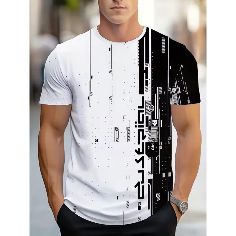 

Ретро мужская футболка 3D Ретро принт Короткий рукав Полосатый топ Модная масляная футболка Мужская летняя футболка Футболка оверсайз 6XL