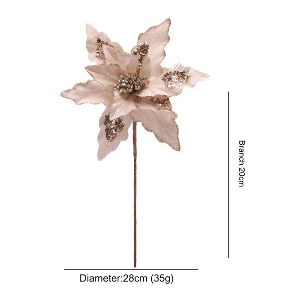 Verschönern Sie Ihr Zuhause oder Büro mit lebensechten Weihnachtsstoffblumen