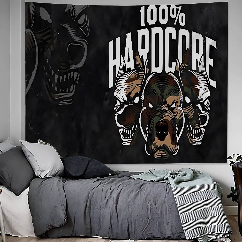 Bone Gabber 100 Hardcore Dog Hanging Bohemian Tapestry Hanging Tarot Hippie Wall Rugs Dorm Wall Hanging Home Decor
