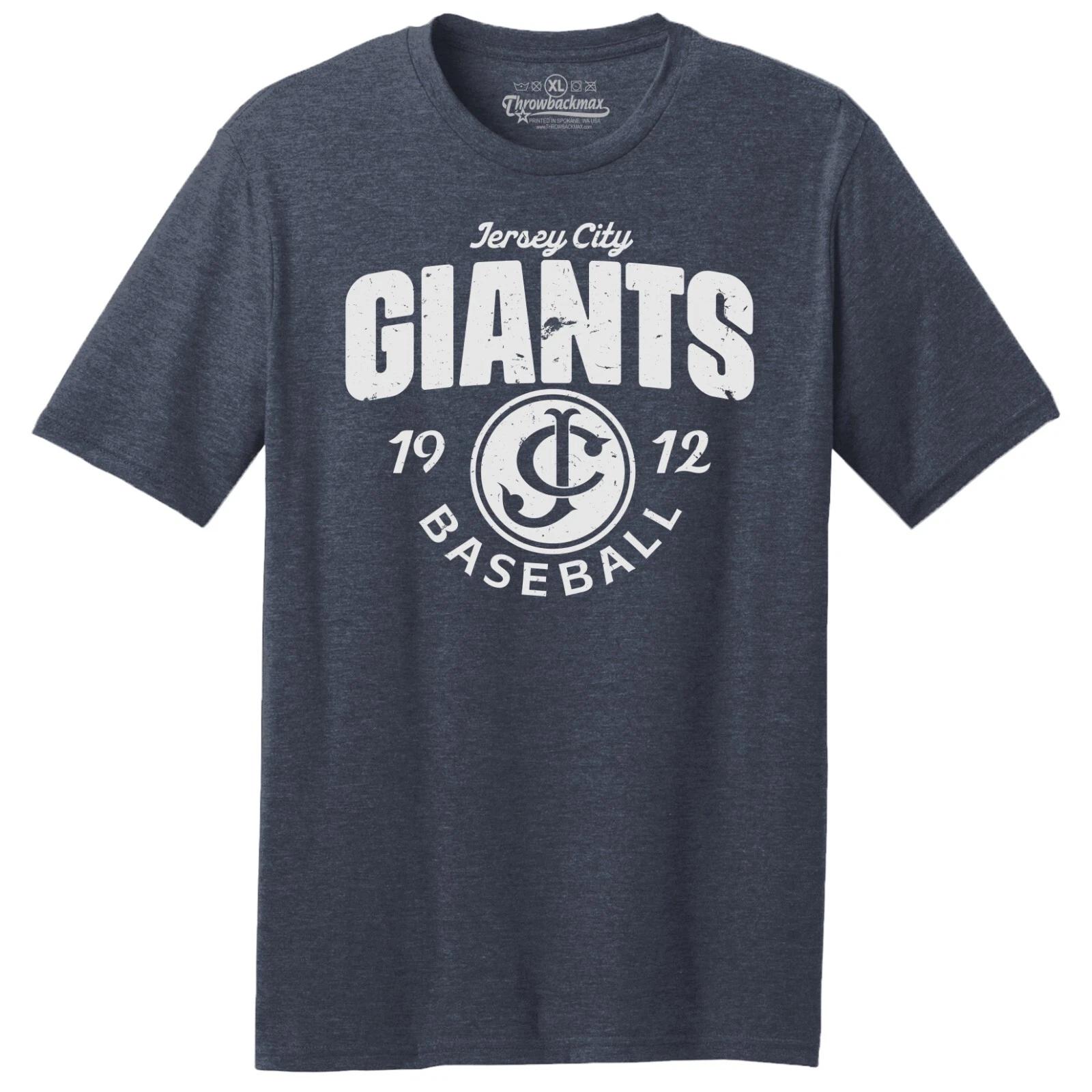 Jersey City Giants 1912 Baseball TRI-BLEND Tee Shirt - New York Yankees, Mets L