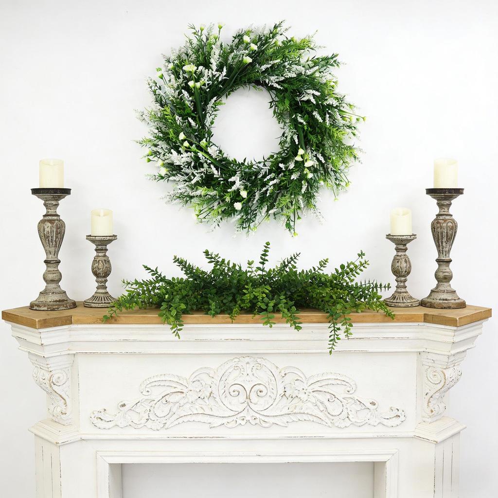 Kai Jin Lavender Letter Wreath for Indoor/Outdoor Door Decoration