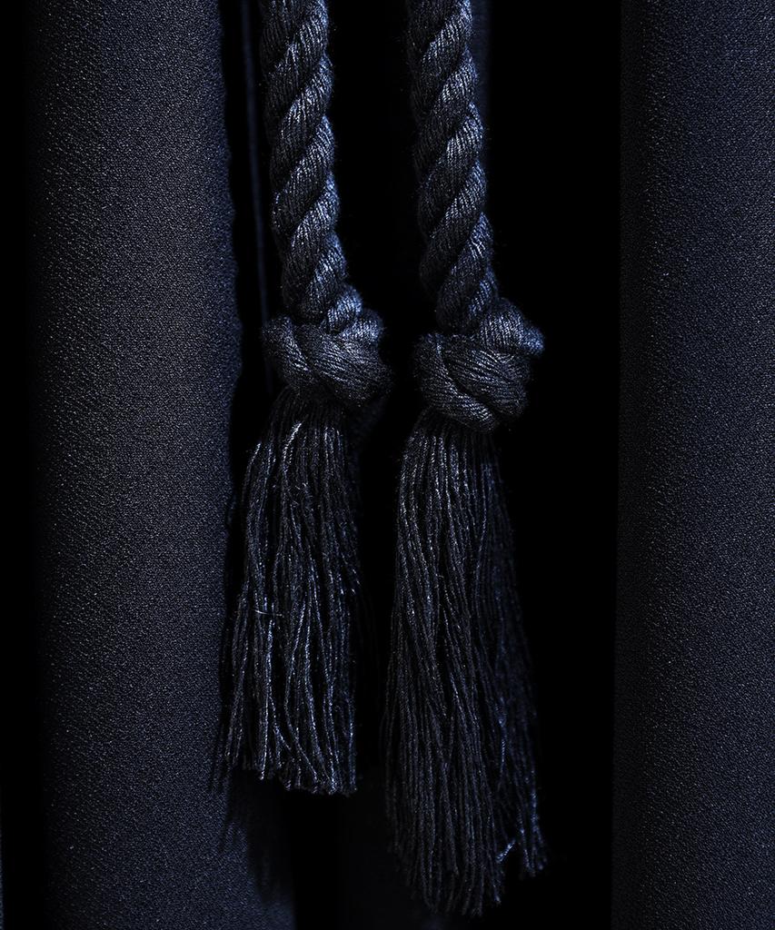 Kileutimuka Embroidered Ethnic Rope Wide Pants Black