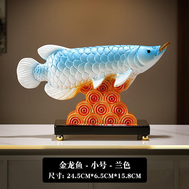 

Золотой дракон Рыба Скульптура Украшение Офисный Рабочий Стол Украшения Смола Zhaocai Ремесла Современные Украшения Для Дома Аксессуары Подарки