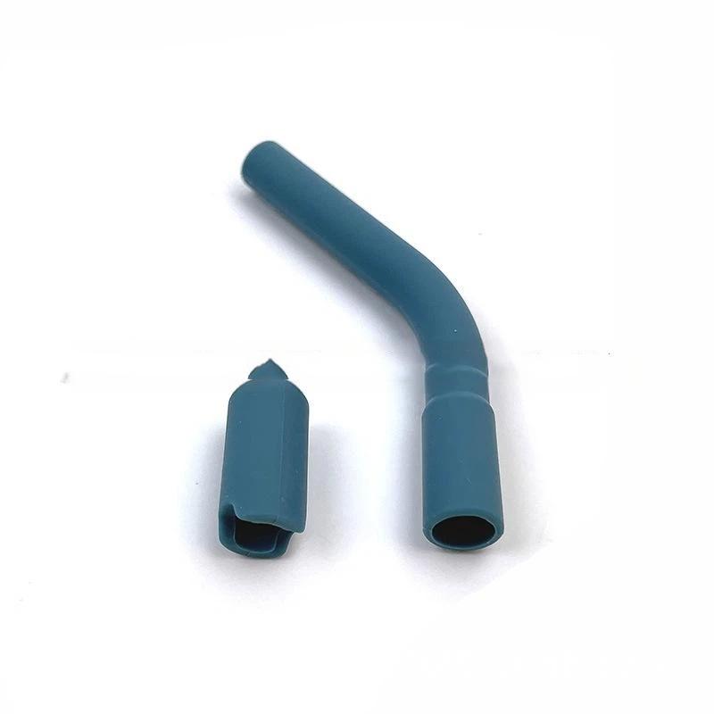 Eco-friendly Reusable Stainless Steel Straws with Colorful Soft Silicone Tips for Outdoor Picnic Camping Parties A6