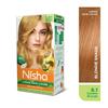 Nisha Crema Colorante per Capelli Biondo Dorato 8.1 Colore Permanente Con Copertura dei Capelli Bianchi Ultra Morbida Lucentezza Profonda Per Donne Uomini 120 g