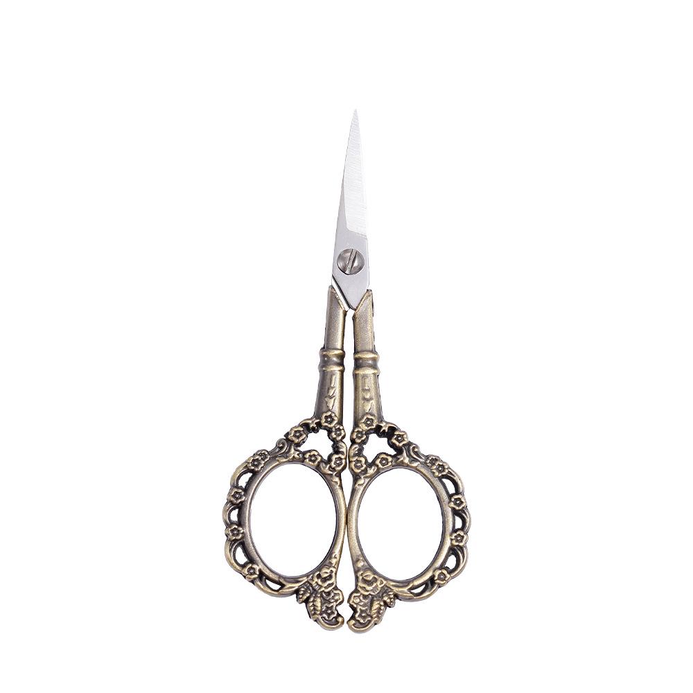 European Retro Stainless Steel Embroidery Scissors for Handcrafts & Needlework