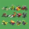 Mini Insect Series Building Block Ladybug Dragonfly Butterfly Snail Wasp Mantis Beetle Bricks Toys Christmas Gifts For Children