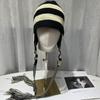 Ladie Winter Hand Knitted Bomber Hat Cosplay Street Ear Protection Warm Wool Tassel