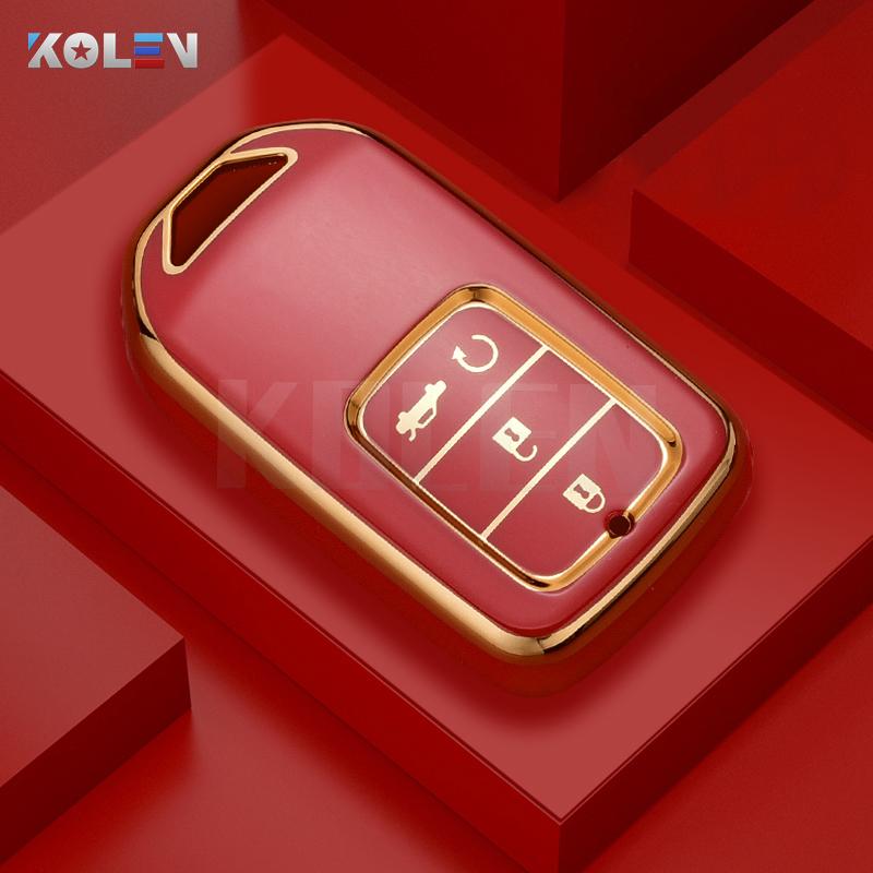 Fashion Tpu Car Remote Key Case Cover Shell For Honda Crv Cr-V Fit Civic Accord Hr-V Hrv City Odyssey Xr-V Protected Keyless Fob