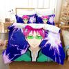 Anime The Disastrous Life of Saiki K Kusuo Bedding Set Boys Girls Twin Queen Size Duvet Cover Pillowcase Bed Kids Adult