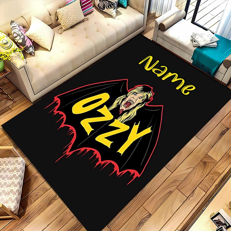 Custom Personalization Rock Ozzy Osbourne Area Rug - Perfect For Kitchen, Bathroom,Laundry Room Decor Large Size Available,Gift All Seasons