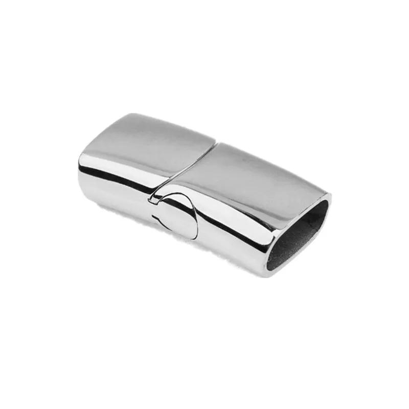 5pcs/Lot High Quality Stainless Steel Magnetic Clasp Leather Cord Bracelet End Hidden Buckle DIY Jewelry Handmade Accessories hole 10x 5mm
