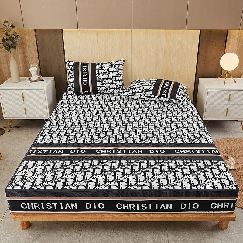 Housse de matelas imperméable avec fermeture éclair Housse de matelas anti-punaises de lit à six côtés Drap-housse de taille personnalisée Housse de lit mignonne