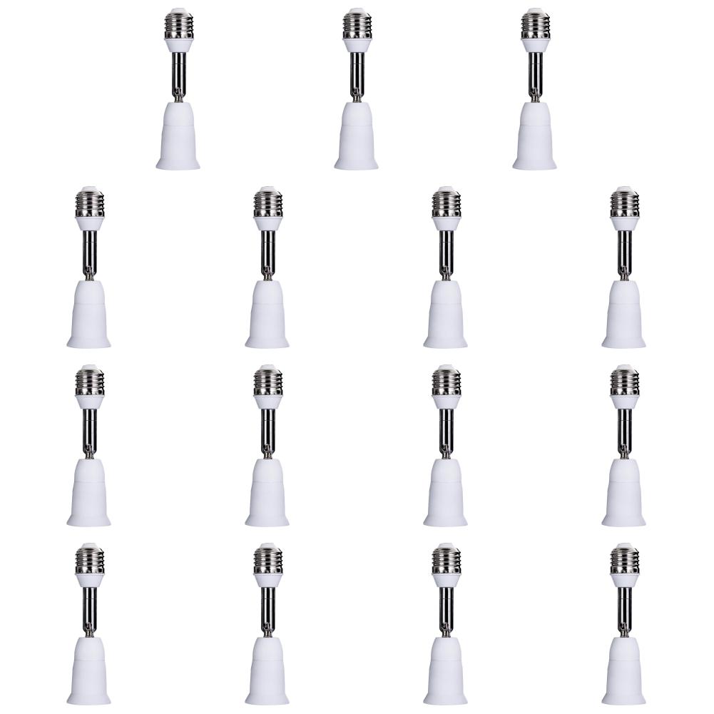 1-10PCS LED Light Bulb Lamp Holder Flexible Extension Adapter Socket Extend E27 to E27 Adapter Converter Wall Base Holder Screw