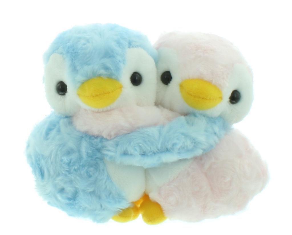 Take Off Plush Toy Mecha Love 2 Penguin Blue Pink Medium Penguin Blue Pink &