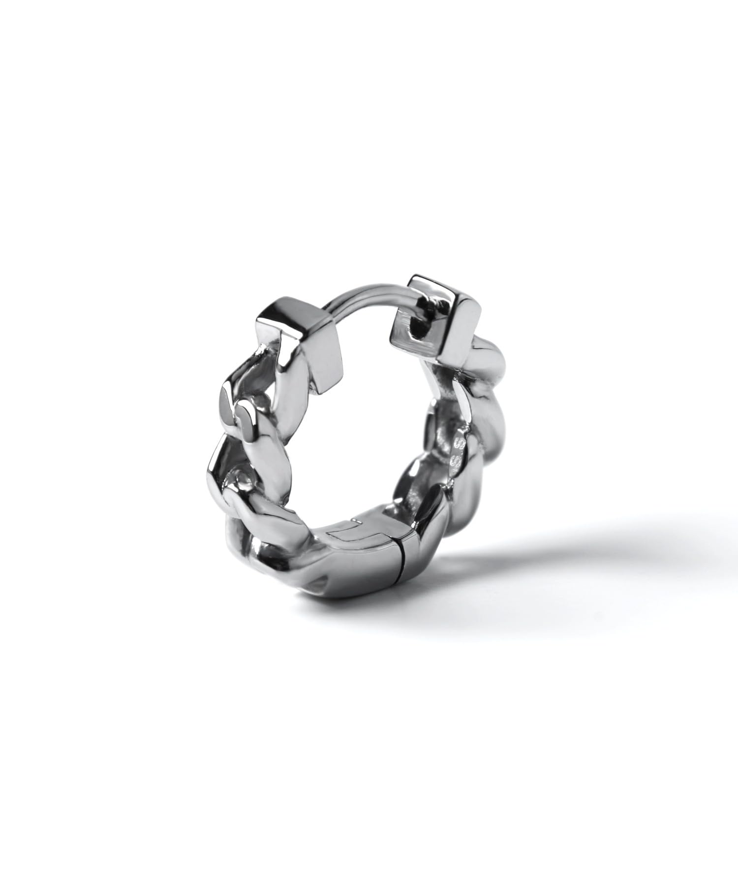 

Lion Heart LH-1 Kihei Chain Hoop Earrings, Surgical Stainless Steel 316L (Hypoallergenic), with Pouch, Silver, Direct from Manufacturer