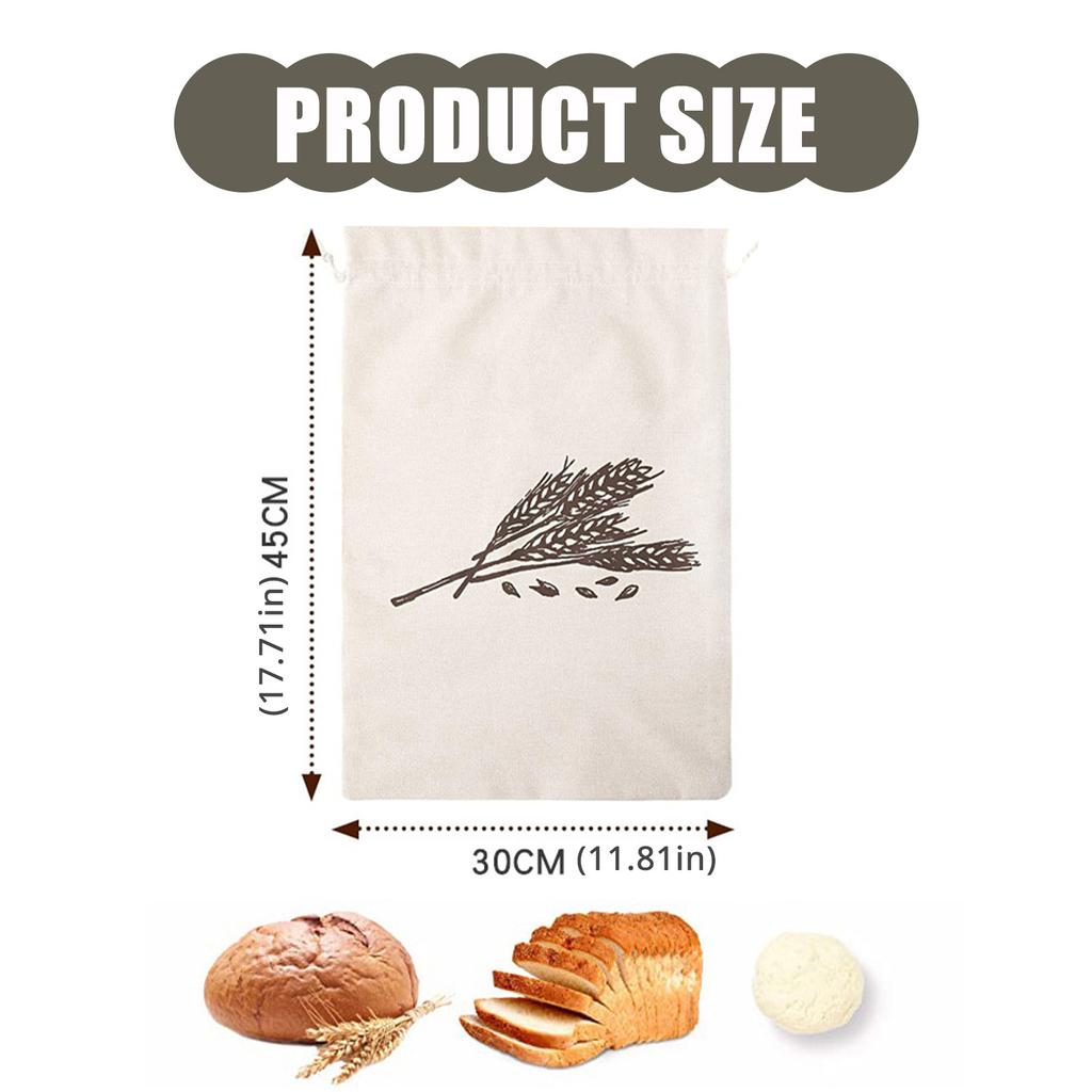 Moisture Proof Bread Bag with Liner Drawstring Closure Food Accessories Storage Container Vegeteble Fruit Organiser