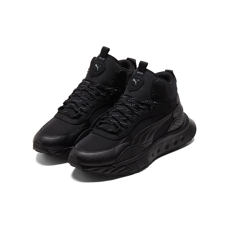 Puma Wild Rider Mid Core WS Unisex Black Lifestyle Sneakers 382003-01