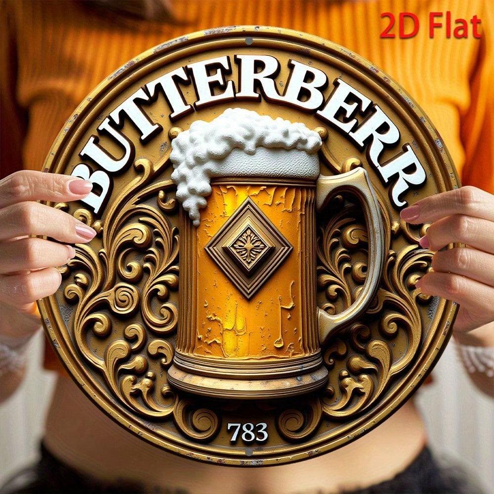 

Metal Tin Sign Retro Wall Art Home Decor Flat Pendant 2D