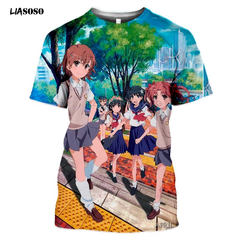 Summer Style T-Shirt Men Women T-shirt 3D Print Anime Game A Certain Scientific Railgun T Harajuku T Shirt Clothing
