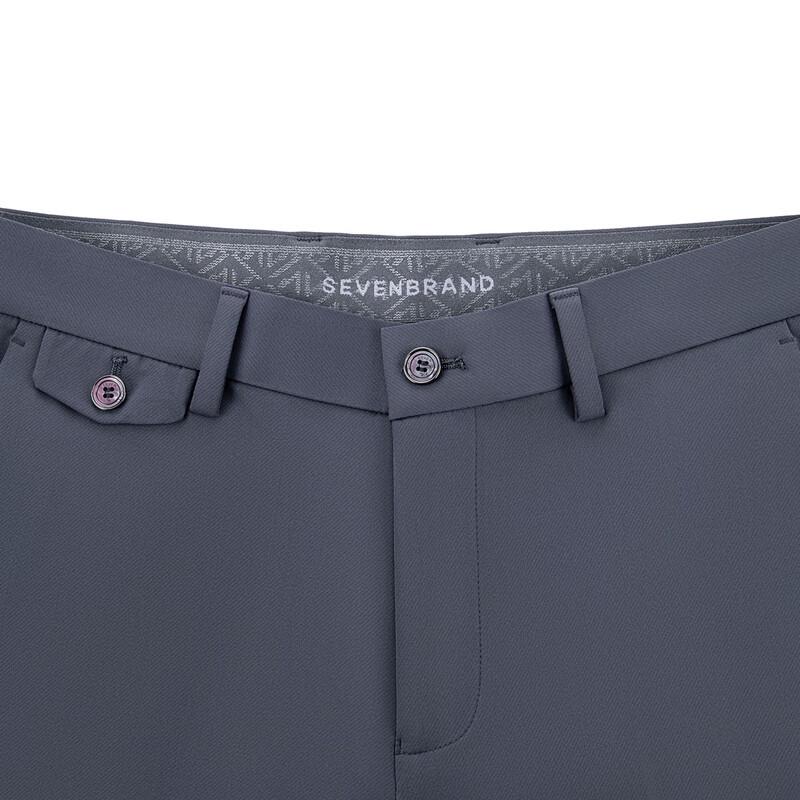 Qipai Men's Geometric Print Straight-Leg Four-Way Stretch Pants