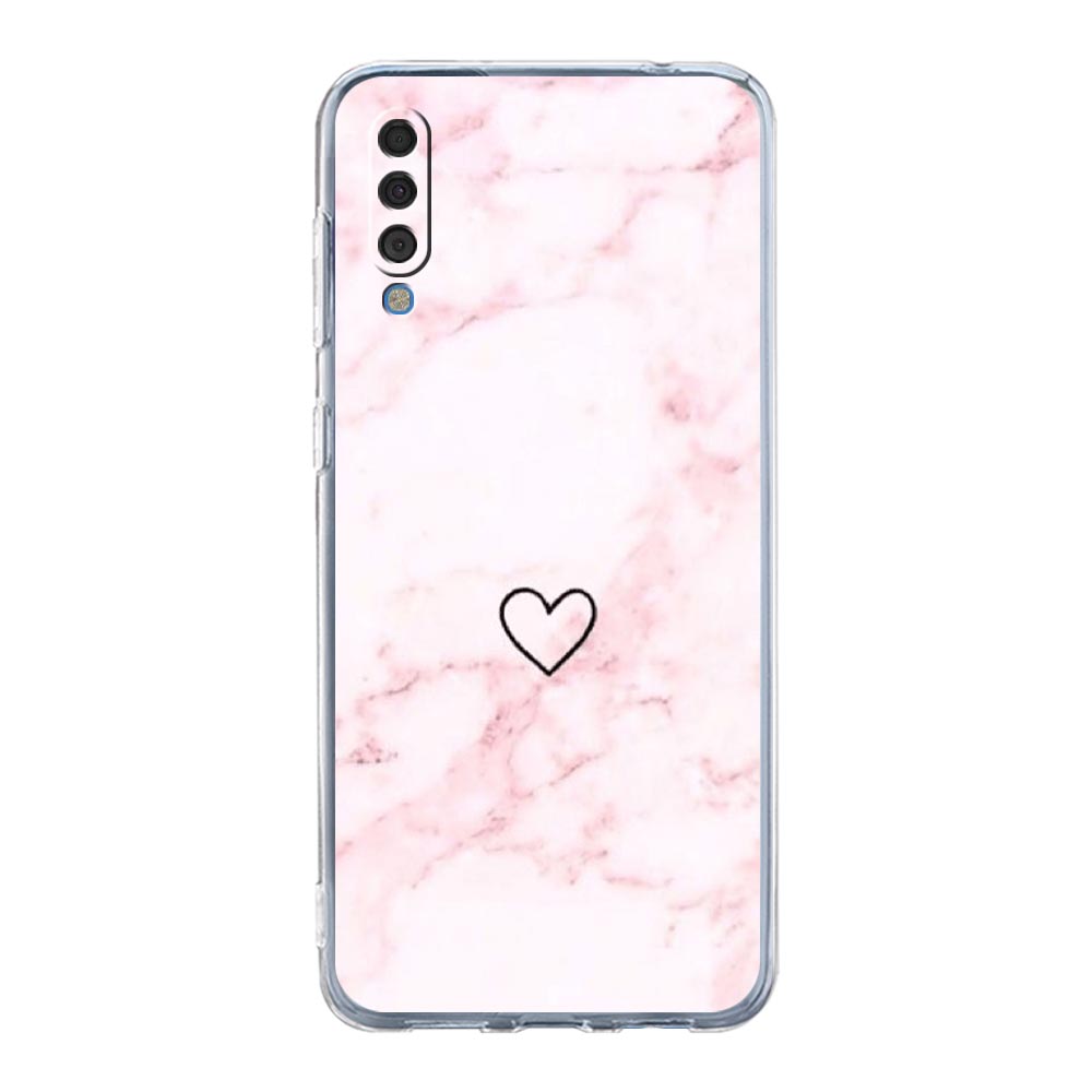 Case For Samsung A14 A50 A70 A30 A40 A20E A10S A20S A02S A04S A12 A22 A32 A34 A42 A52 5G A54 Gold Pink Rose Glitter Hearts Cover