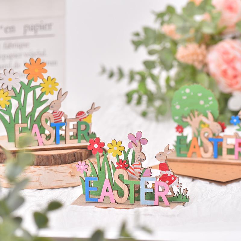 Easter, New Design, Creative Wood, DIY Easter Crafts, Desktop Decoration, Easter Bunny, Home Decoration Ornaments