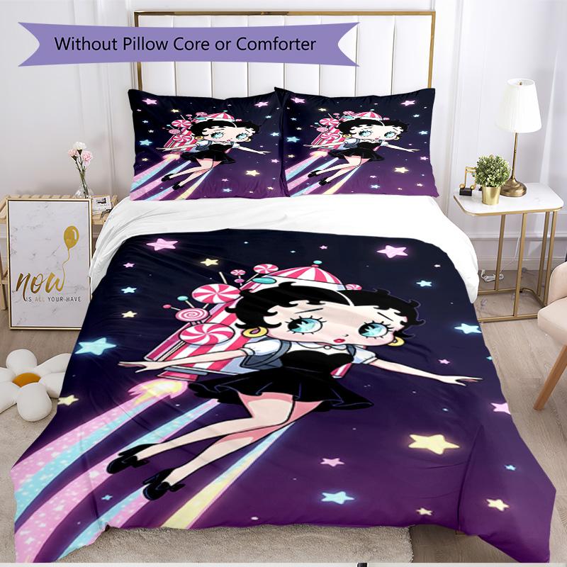 3pcs Duvet Cover Set (1*Duvet Cover + 2*Pillowcase, Without Core), doll Print Soft All‑Season Bedding Set, Home Bedroom Decor Gift