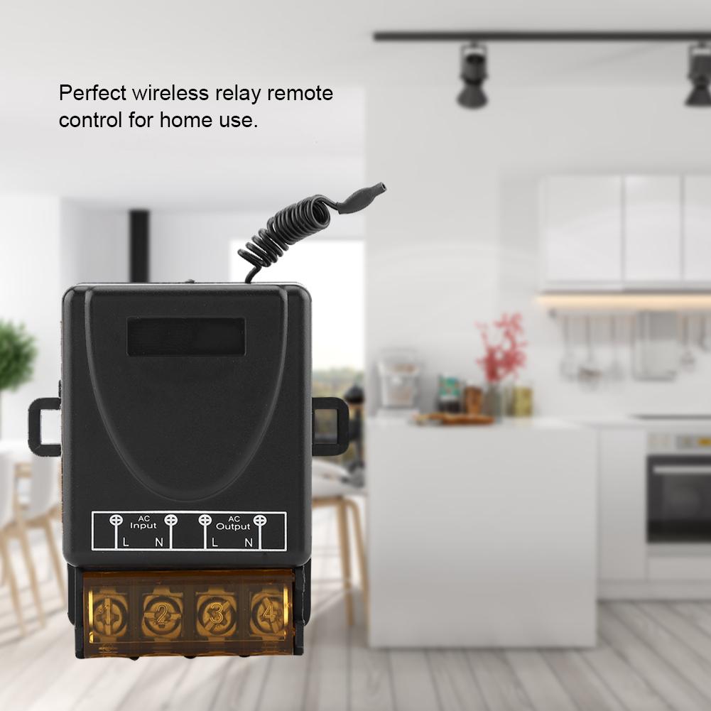 3000W Wireless Relay One way Remote Control   Receiver   Transmitter (AC80-250V)
