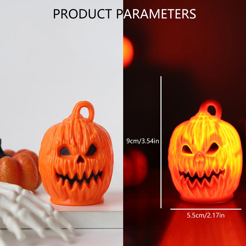 Light Up Halloween Pumpkin Decor Jack O Lantern Decoration Outdoor Indoor Plastic Trick Or Treat Table Party Supplies