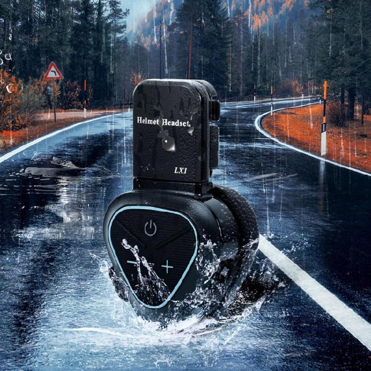 Handfree Headset for Helmets, Delivery Riders, Waterproof, Powerful Sound, 350mAh Long Battery Life, and Comfortable Fit