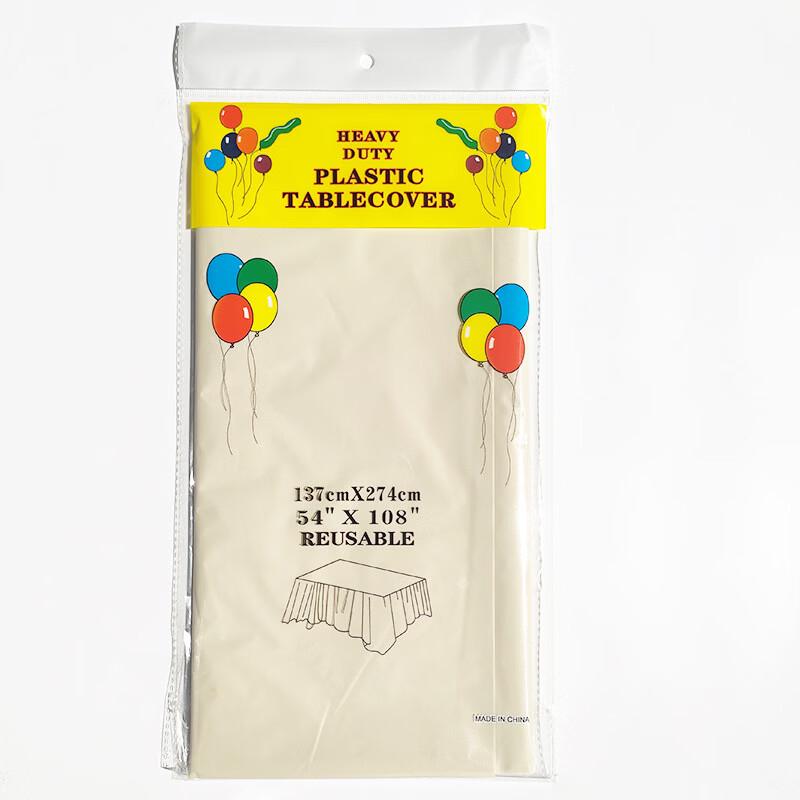 Disposable Solid Color Plastic Tablecloth