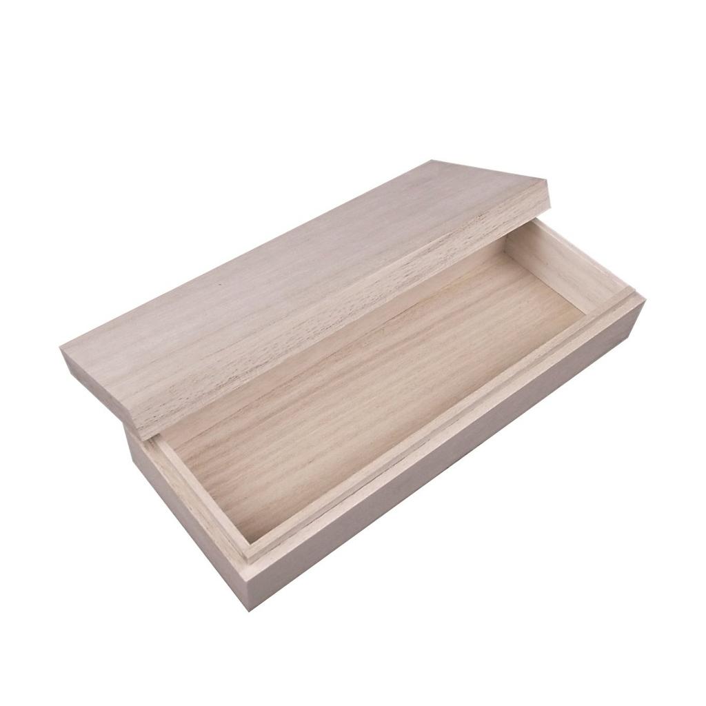 Chito Shuin Paulownia-Holz-Geschenkbox Set mit 2 Stück - Perfekt zum Verschenken kleiner Gegenstände (Ideal als Zubehöretui, Kleinteileetui oder Federmäppchen)