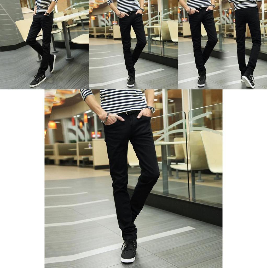 Black Jeans Cod Pants Pants Korean Casual Pants Men 2018 New Fashion Hot