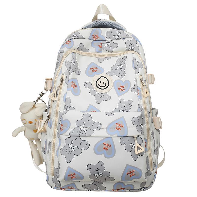 Schoolbag Schoolbag for Female Junior High School Students Large Capacity Middle School Students Graffiti Girl Backpack for College Students