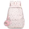 Cute Printed Backpack with Front Pocket and Side Pockets for Students and Daily Use