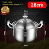 316 Stainless Steel Household Cooking Congee Steamer Uncoated Extra Thick Thickened Soup Pot Large Capacity Stew Pot Hot Pot